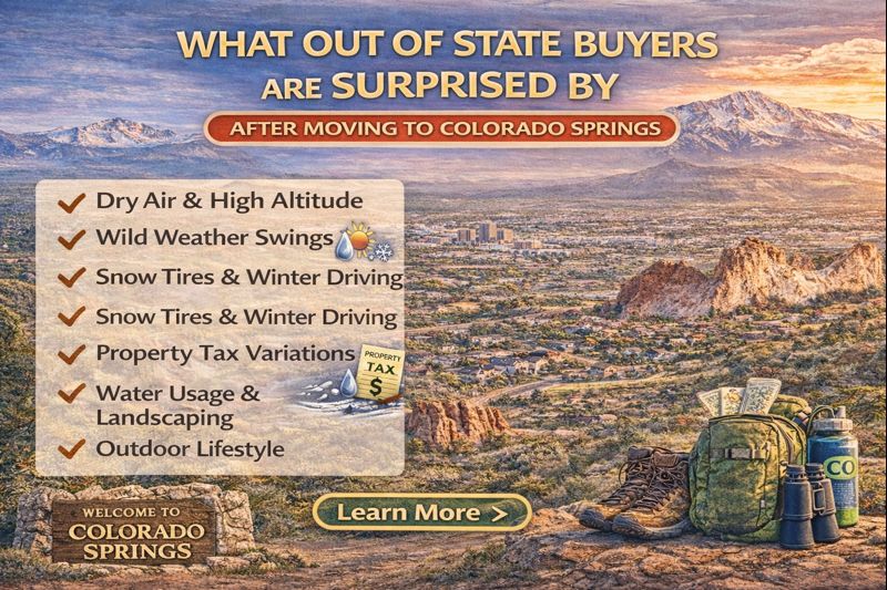 What Out of State Buyers Are Surprised By After Moving to Colorado&nbsp;Springs